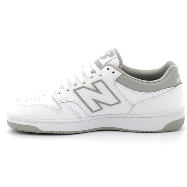 New Balance 480 BB480LGT Retro Sneakers i äkta läder - Vit - Herr - Snörning - Platta Vit/grå 45