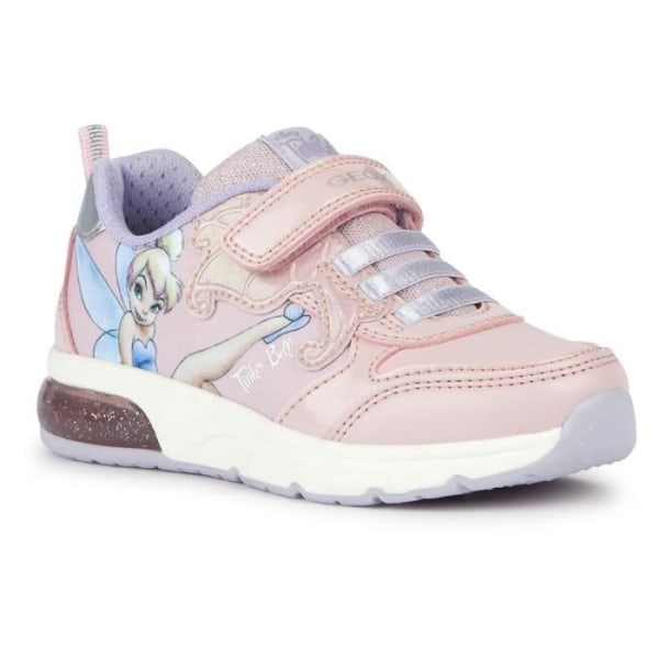 Geox J Spaceclub sneaker för tjejer - Rosa Lila - Scratch - Platt Rosa/lila 27