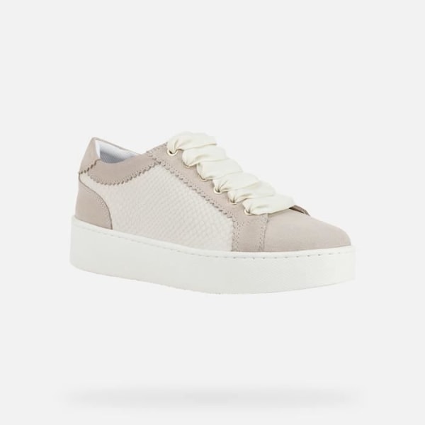 Sneakers dam - GEOX - Skyely - Vit - Snören - Platta Vit/ljusbeige 41