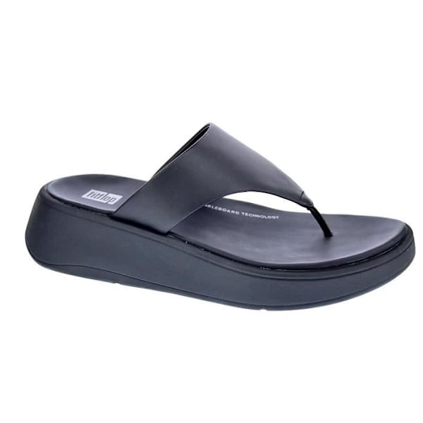 FitFlop damsandaler - F-Mode LTH Flatform Model - Svart - Läder - Bekväm och elegant nigga 41