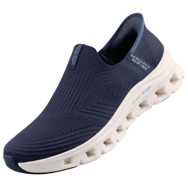 Skechers Blå Sneakers dam - SKECHERS - 150422-NVY - Elastisk - Platt - Textil Blå 41