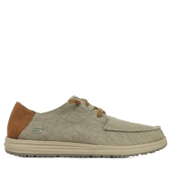 Sneakers för män - Skechers Melson Planon - Ovandel i textil - Taupe och brun färg 43