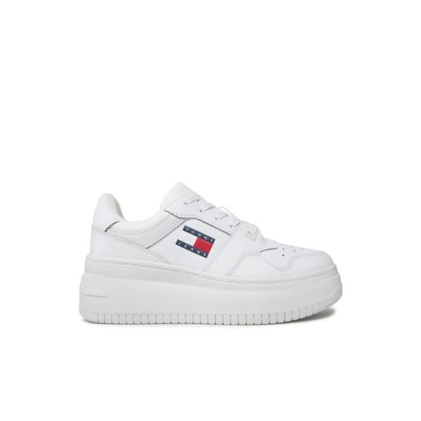 Plattformssneakers - Tommy Jeans - Dam - Vita - Spetsar - Läder Vit 38