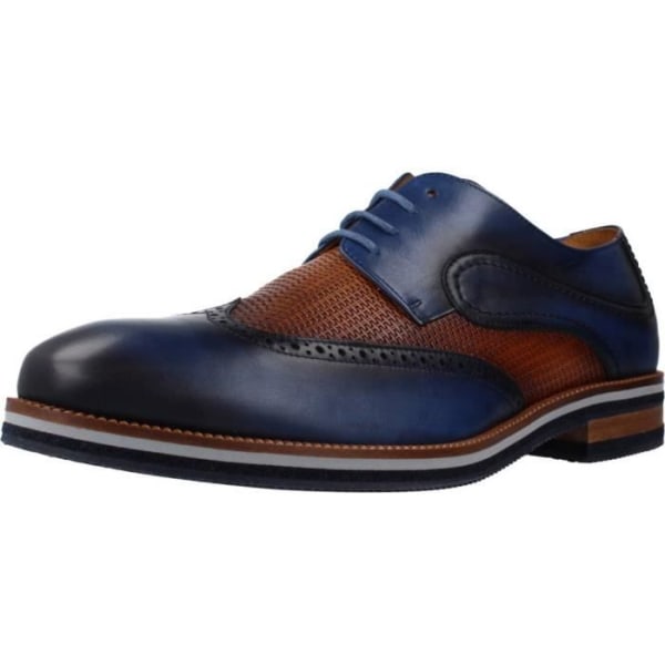 Blå Oxford skor för män - Keep Honest 134879 - Läder - Tillverkad i Spanien