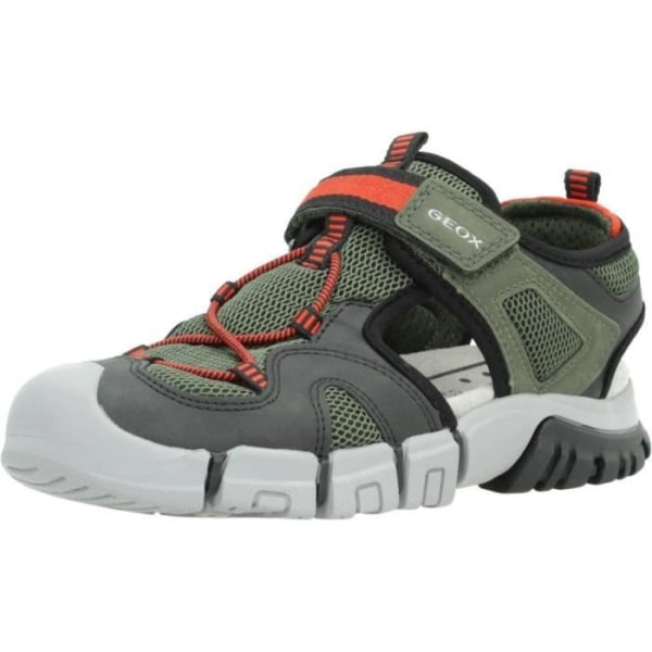 GEOX J DYNOMIX BOY Sandal - Grön - Pojke - Scratch - Låg - Platt - Syntet Grön 26