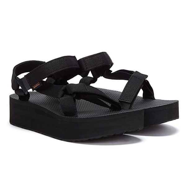 Teva Flatform Universal Canvas Sports Sandal - Svart - Rem - Dam Svart 41