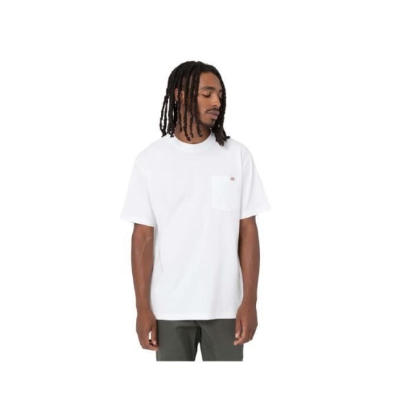 Dickies Luray Pocket Tee Ss T-shirt herr - Vit - Normal passform - Andra kragar Vit S