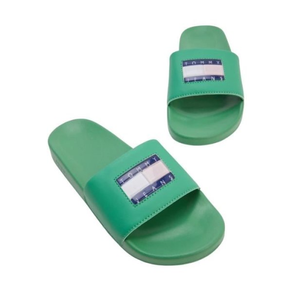 Flip flops Tommy Jeans Flagga Print Pool Grön Dam Grön 40