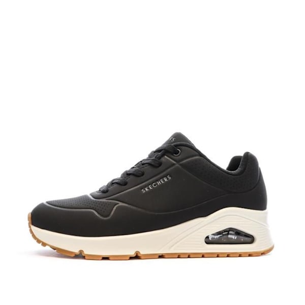 Basket - Skechers - Uno - Durabuck - Dam - Svart - Platt svart 40