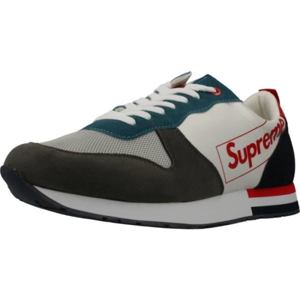 Sneaker - SUPREME GRIP - 96264 - Ovandel/överdel i textil - Innersula. Suddgummi - Vit 44