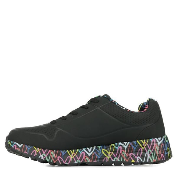 Sneakers - SKECHERS - Uno Lite Lovely Luv - Girl - Svart - Syntet - Snören