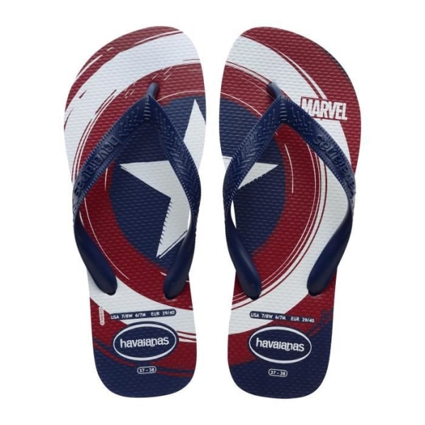 Flip Flop - Havaianas - Top Marvel Logomania - Herr - Marinblå/Marinblå - Exceptionell komfort 41