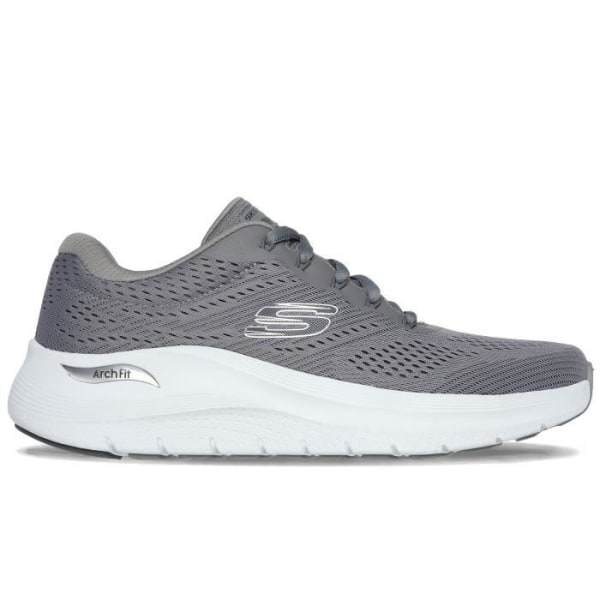 Skechers Arch Fit 2.0 Herrskor Grå - Snören - Platta - Textil Grå 43