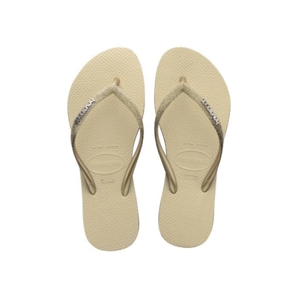 Havaianas Slim Sparkle II flip flops för kvinnor - beige 35