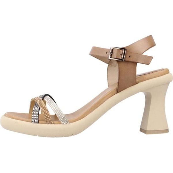 Sandal - barfota PORRONET 138804 - Brun - Dam - Läder - 6 cm kilklack kastanj 39