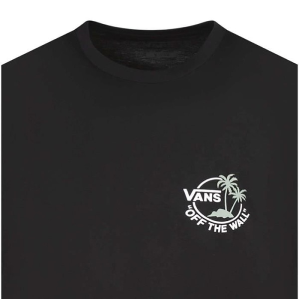 T-shirt i bomull med rund hals - VANS - Off the wall - Svart - Herr - Korta ärmar