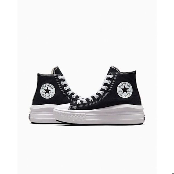 Converse Chuck Taylor All Star Move Hi Sneakers, Svarta, Dam Nero