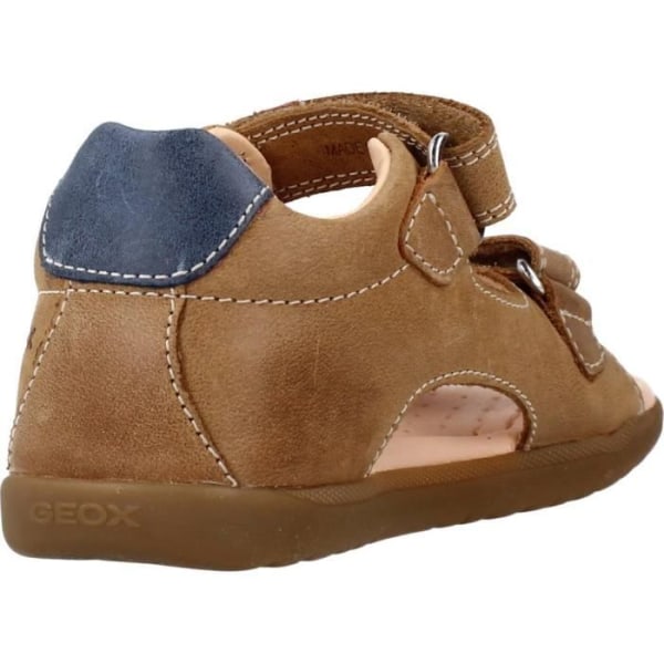 Geox pojkars första steg-sandaler - Macchia - Karamellvaxat läder - Rem - Brun 21