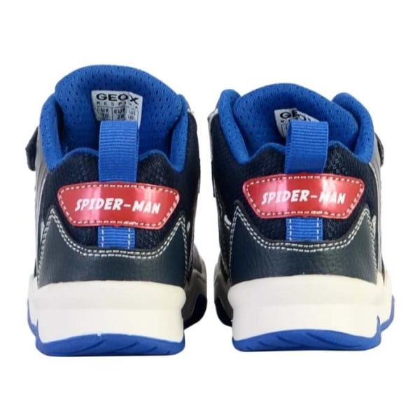Geox Perth Sneaker i läder för barn - Pojke - Scratch - Blå - Marinblå/röd