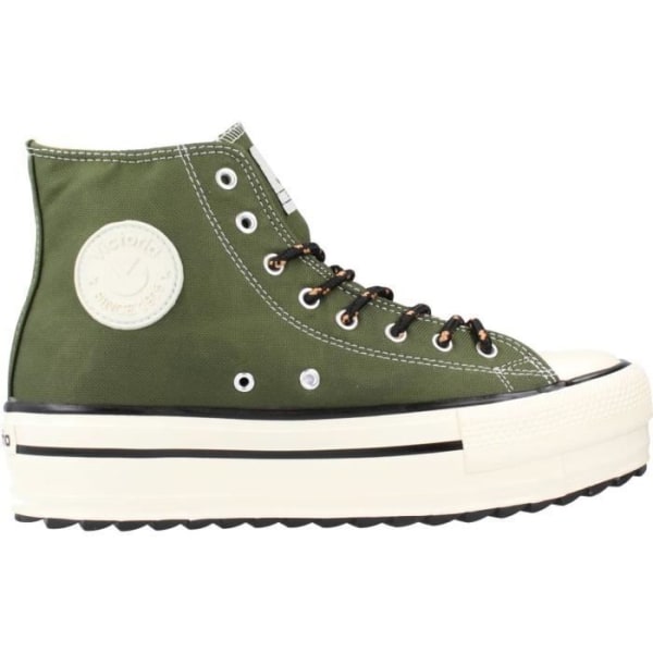 Victoria Lace-Up High Top Sneakers - Dam - 126939 - Grön - Vuxen - Textil Grön 37