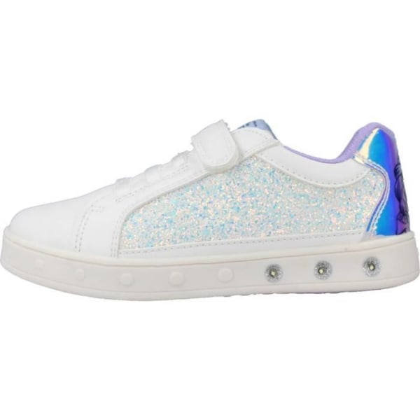 GEOX J SKYLIN GIRL D Vita Sneakers - Tjej - Spetsar - Syntet 35