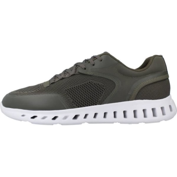 Sneaker för män - GEOX - 135310 Grön - Innersula Micro Gome - Yttersula Hud - Textilfoder 42