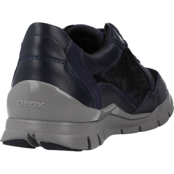 Sneakers dam - GEOX - 126802 - Innersula Micro Gome - Yttersula Hud - Textilfoder Blå 36