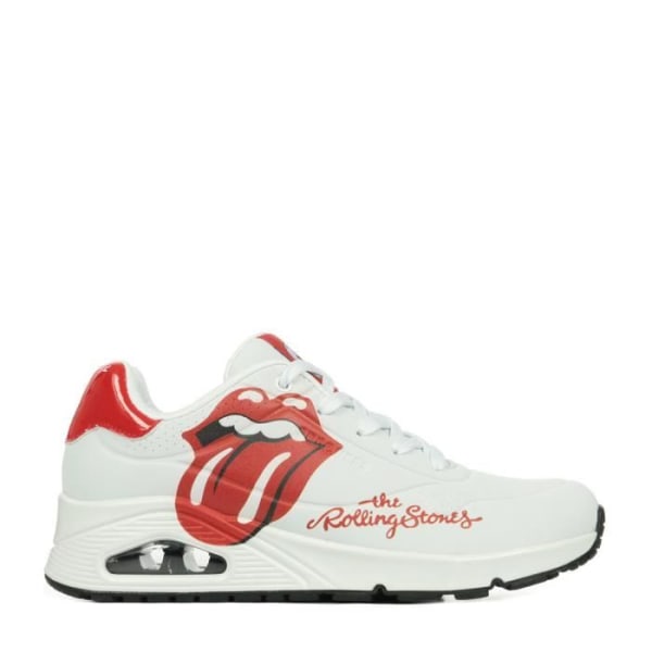 Skechers Uno Rolling Stones Single Sneakers Vit röd 38