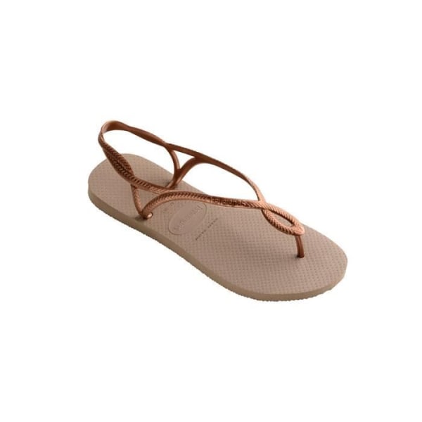 Flip Flops för barn - Havaianas - Luna Beige Guld - Gummi - Lätt och bekväm 37