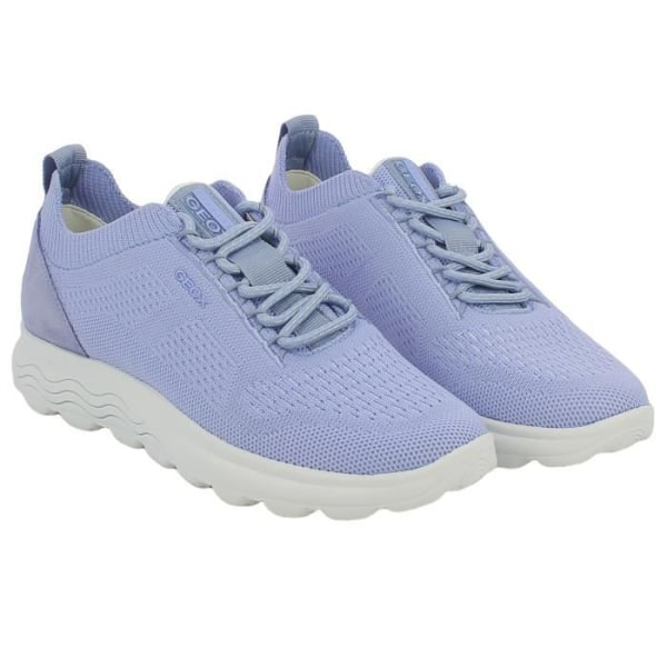 Damsneaker - GEOX - D Spherica A - Vit - Ljuslila - Spetsar - Platta Mauve 37