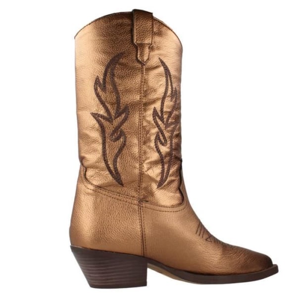 ALPE WESTERN 40 Bronsboots - Dam - Hudfoder - 5 cm klack Brons 39