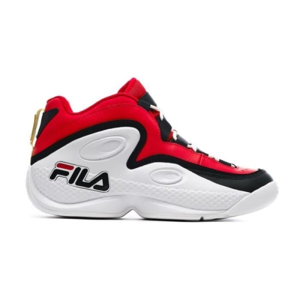 FILA Grant Hill 3 Mid Sneaker för män - Vit/Röd - Syntetisk ovandel - Snören