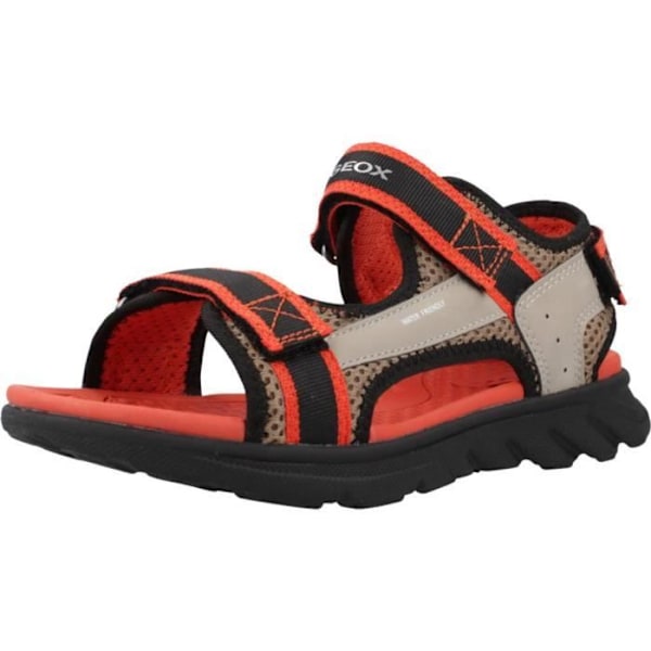 Pojksandaler - GEOX J SANDAL AIRADYUM B - Orange - Syntet och textil - Åtdragningsspänne - Kil Orange 38