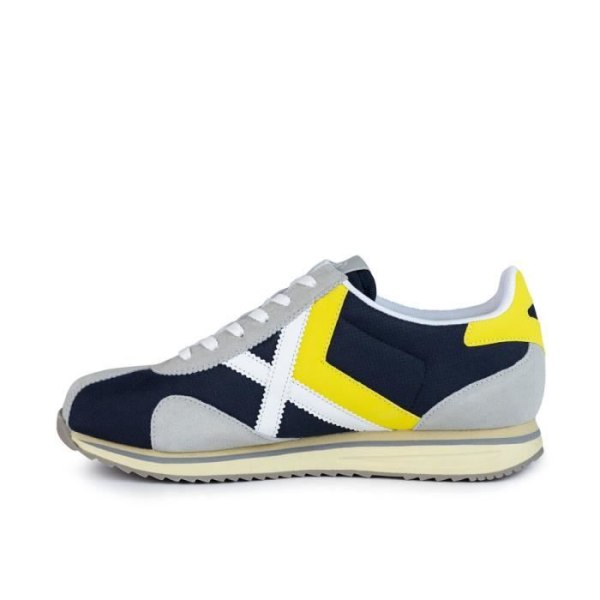 Herrsneakers - MUNICH - Sapporo - Textil - Spetsar - Vit Marino/amarillo 40