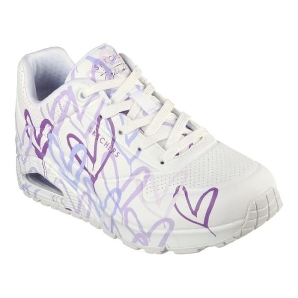 Sneakers - SKECHERS - UNO-SPREAD THE LOVE - Vit - Platt klack - Läder Vit 37