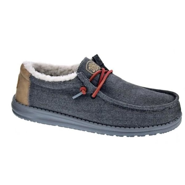 Hey Dude Wally Loafers för män - Svart/Vit - Ovandel i textil nigga 43