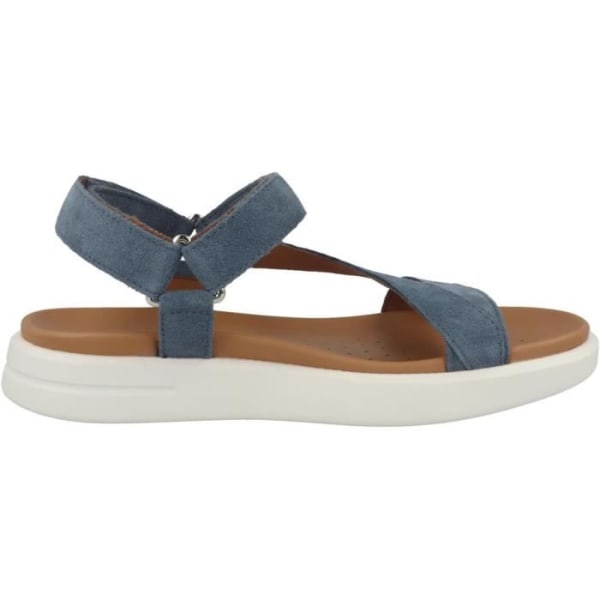 Geox D45PAB Sandaler - Dam - Blå - Spänne - Platt - Mocka-Nubuck - 41