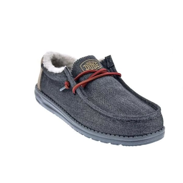 Hey Dude Wally Loafers för män - Svart/Vit - Ovandel i textil nigga 41