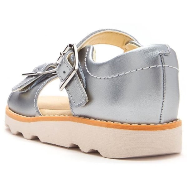 Damsandaler - CLARKS - Silver - Läder - Platt klack Pengar 20