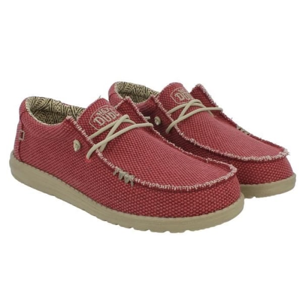 Wally flätade sneakers - Pompeian Red - Vuxen - Unisex - Textil 42