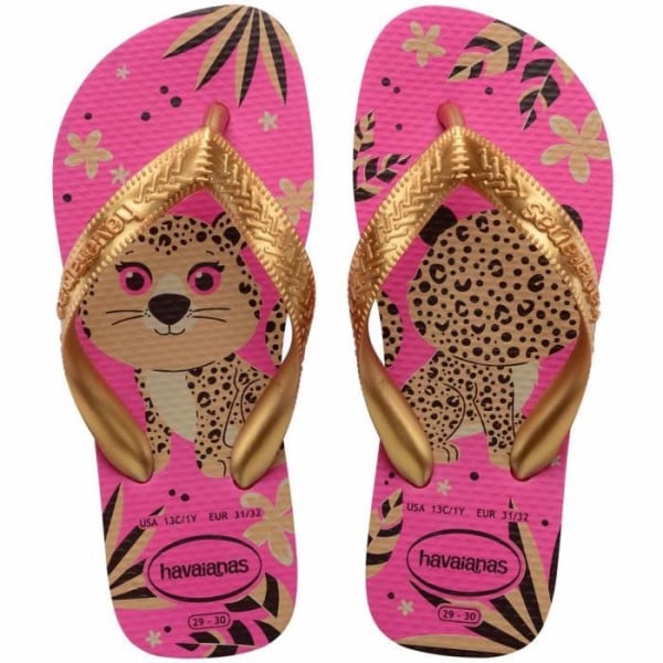 Flip Flops för barn HAVAIANAS KIDS TOPP HUSDJUR Guld - Rosa - Guld 27