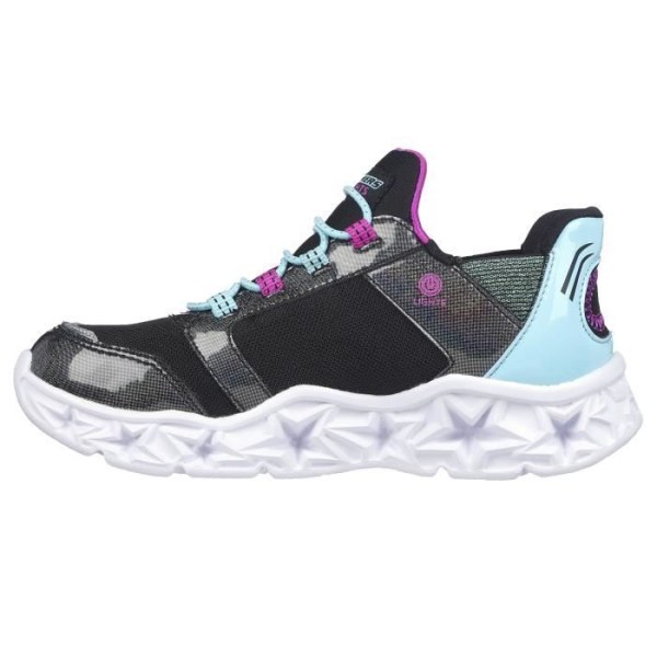 Skechers Galaxy Lights Bright Cosmic barnsneakers - svart/vit - Barn - Syntet - Platta - Snören