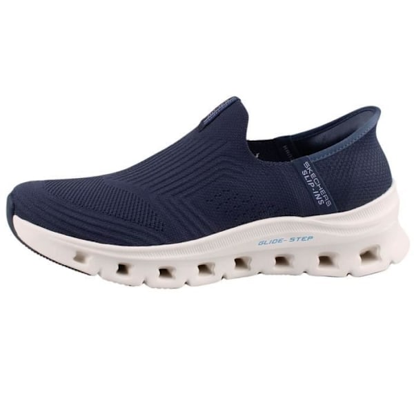 Skechers Blå Sneakers dam - SKECHERS - 150422-NVY - Elastisk - Platt - Textil Blå 37