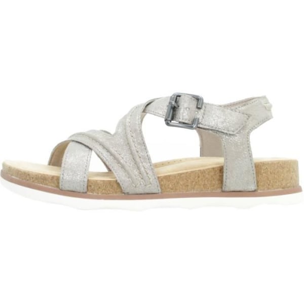 Sandal - barfota Clarks 137026 Gul - Dam - Vuxen - Läder - Åtdragningsspänne - 2 cm - Kil Gul 37