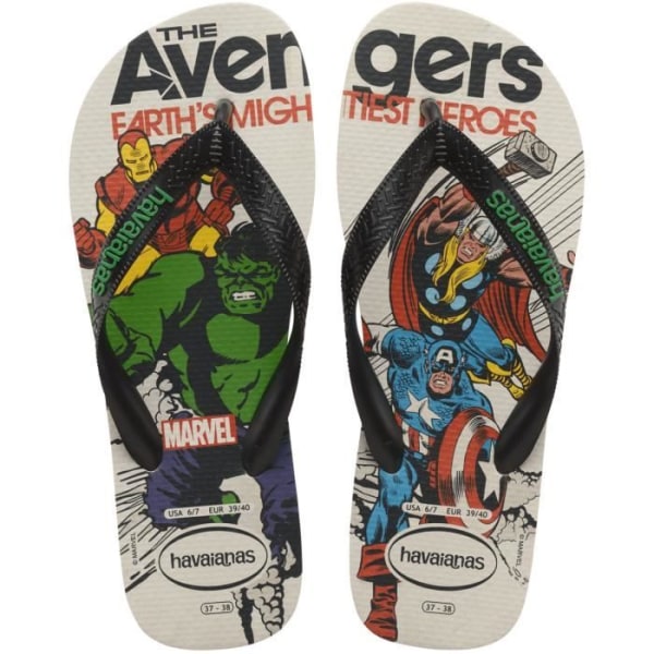 Havaianas Top Marvel Classics barnflip flops - beige - Avengers