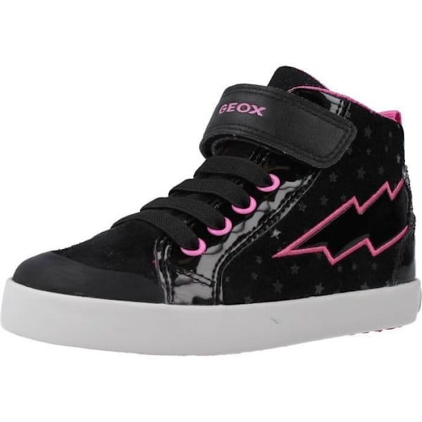 GEOX B KILWI GIRL B barnsneakers i svart läder Svart 20