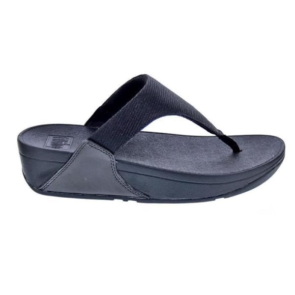 FitFlop Lulu Shimmerlux-sandaler för kvinnor - Svart/Vit - Kilklack - Spänne 40