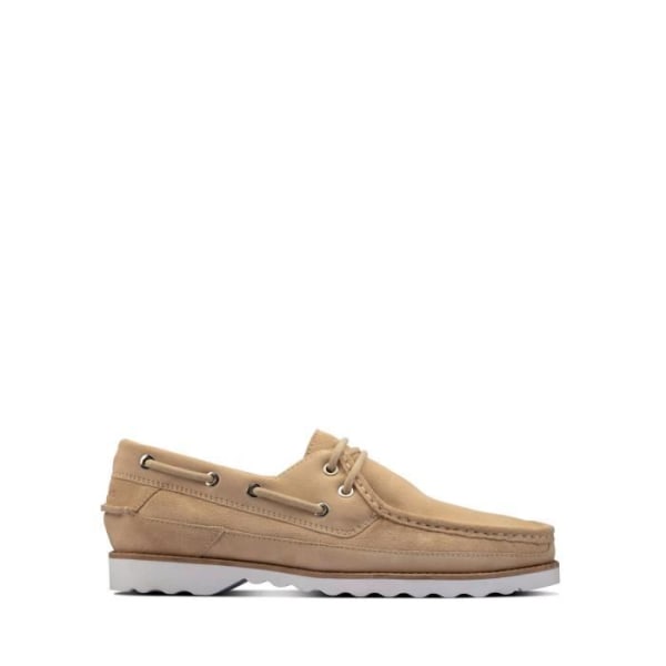 Clarks Durleigh Sail Taupe Mocka Beige Loafers för män - Komfort och stil - Återvunnen sula 266 42