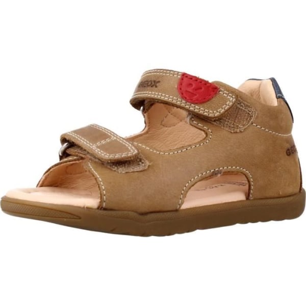 Geox pojkars första steg-sandaler - Macchia - Karamellvaxat läder - Rem - Brun