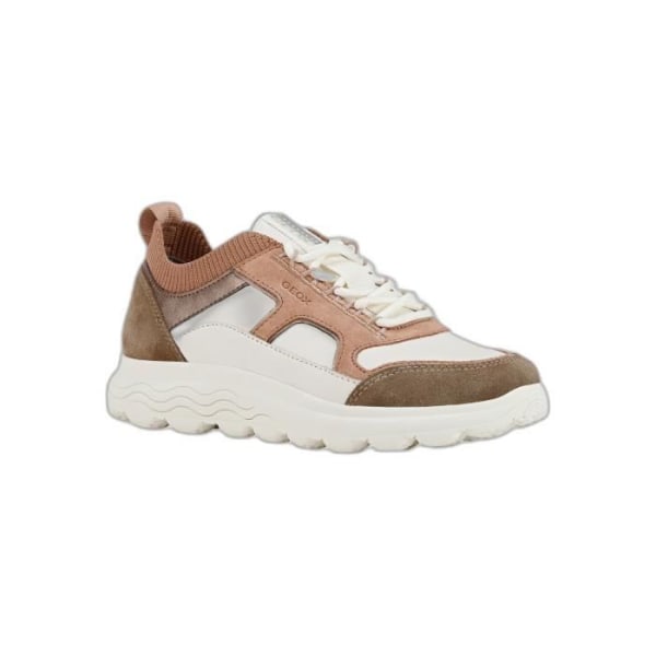 Geox Spherica damsneakers - Vita - Dam - Off white/dk rose - Vuxen - Road - Löpning Benvit/dk ros 39